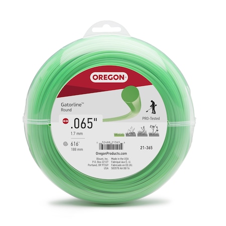 Oregon Gatorline Round Trimmer Line, .065" by 611", 1Lb Donut 21-365